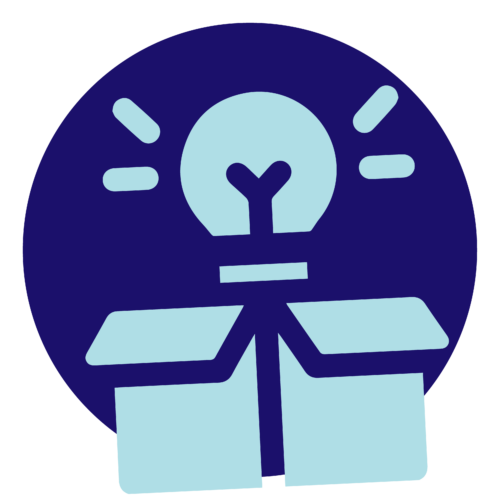 A lightbulb icon