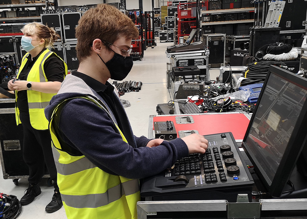 Guy Knox-Holmes Lighting Technician Behind the Scenes Set Up